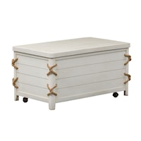 Coastal Storage Trunk with Rope Accents