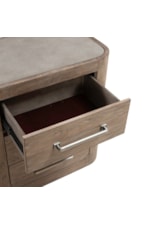 Liberty Furniture South Bend Contemporary 3-Drawer Nightstand with Charging Station