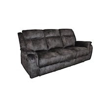 Casual Upholstered Dual Reclining Sofa with Manual Footrest