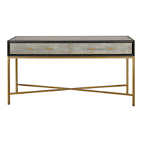 Transitional Solid Oak Console Table