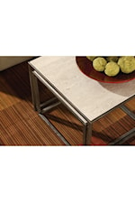 Hammary Modern Basics Round End Table with Bronze Finish