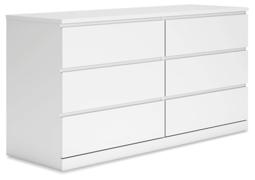 Contemporary Six-Drawer Dresser