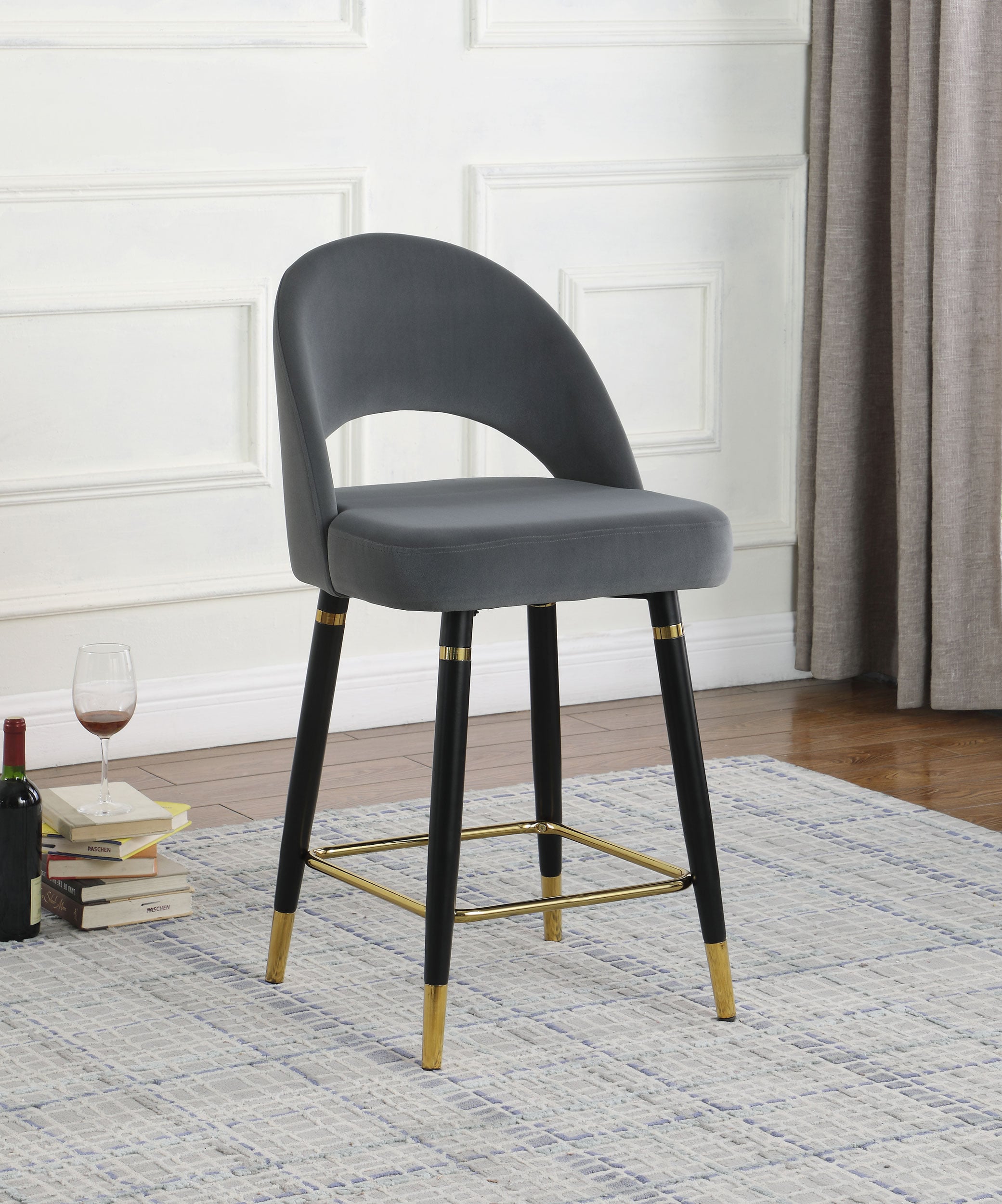 Velvet Counter Chair