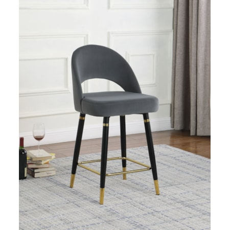 Velvet Counter Chair