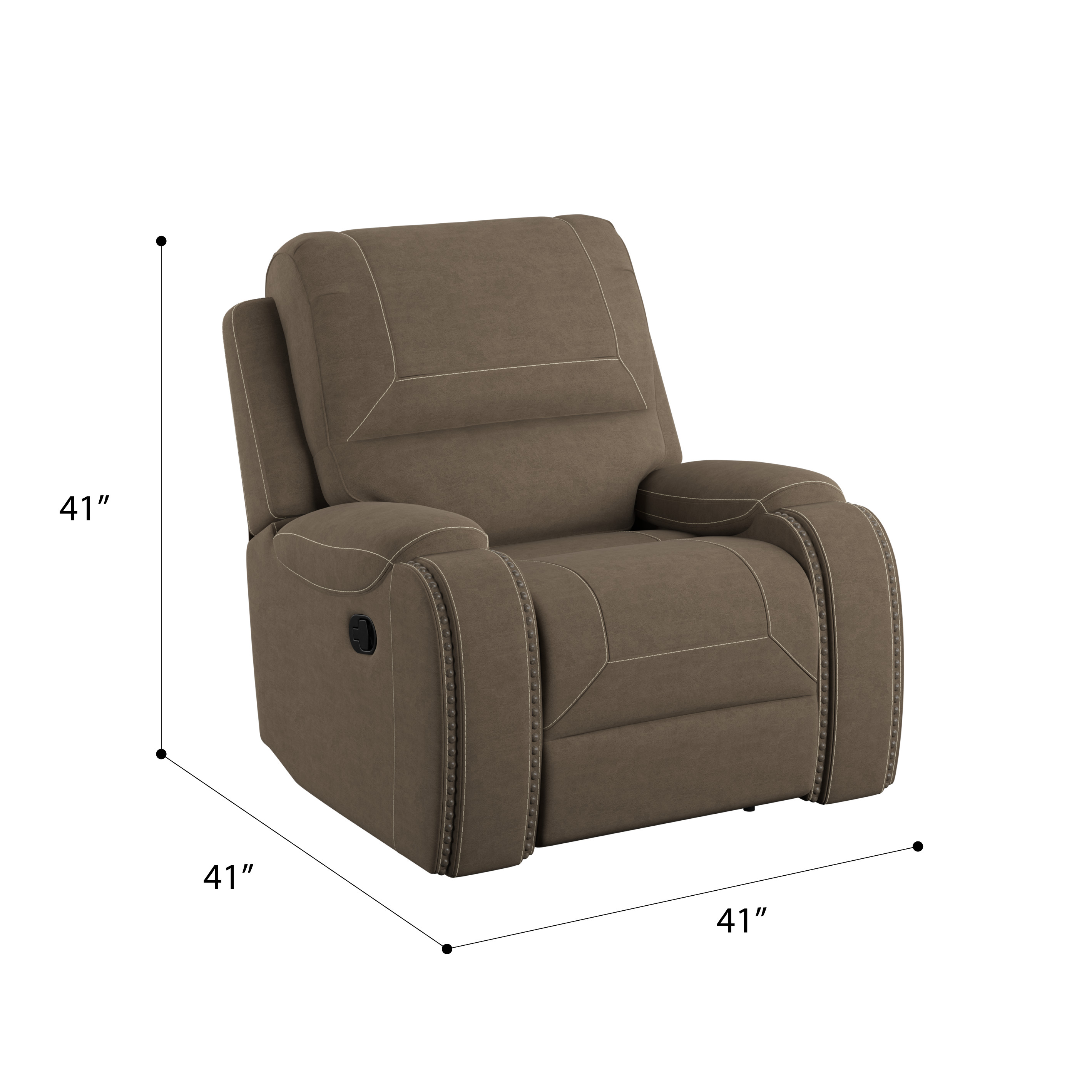 Emerald Adrian Swivel Gliding Recliner