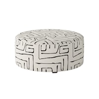 Round Cocktail Ottoman