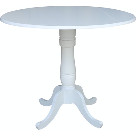 Pedestal Table in Pure White