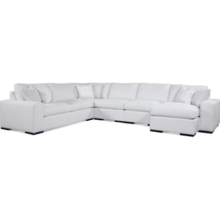 5-Piece Chaise Sectional Sofa