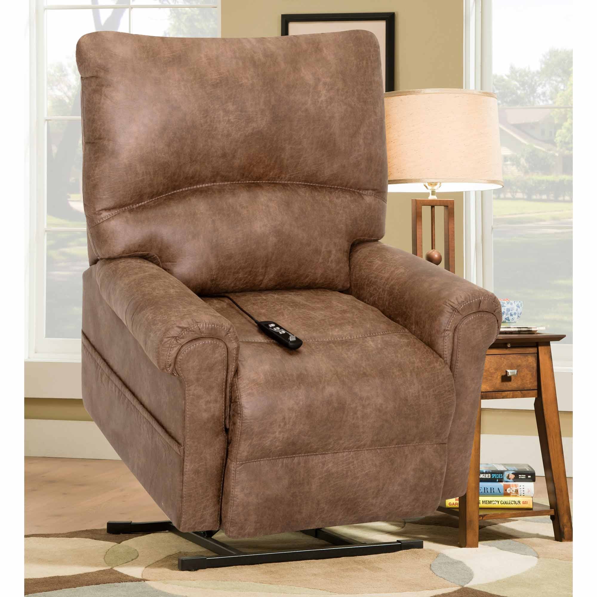 Recliner with independent discount back and footrest