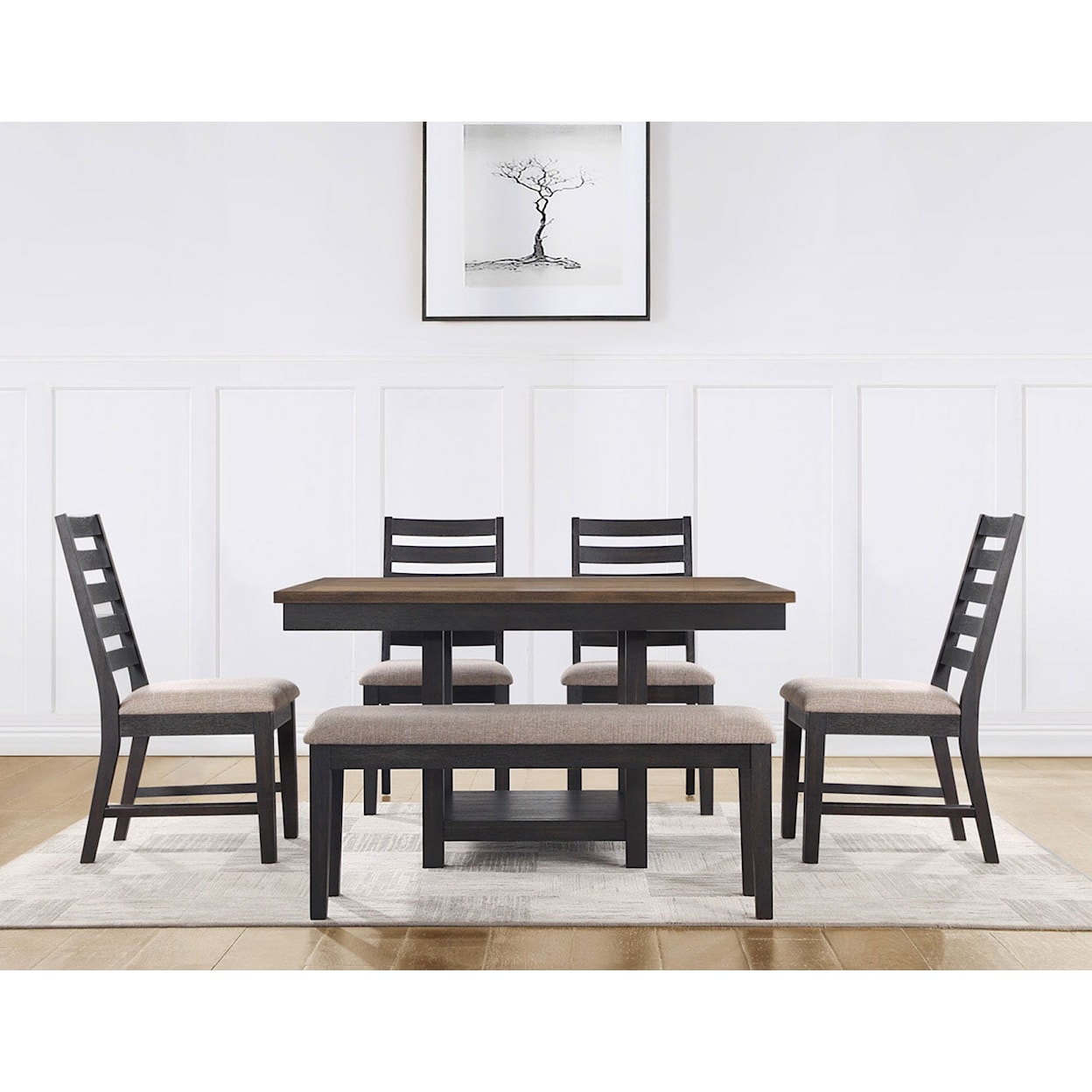 Steve Silver Harington 6-Piece Dining Set