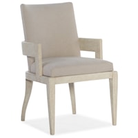 Contemporary Upholstered Arm Chair