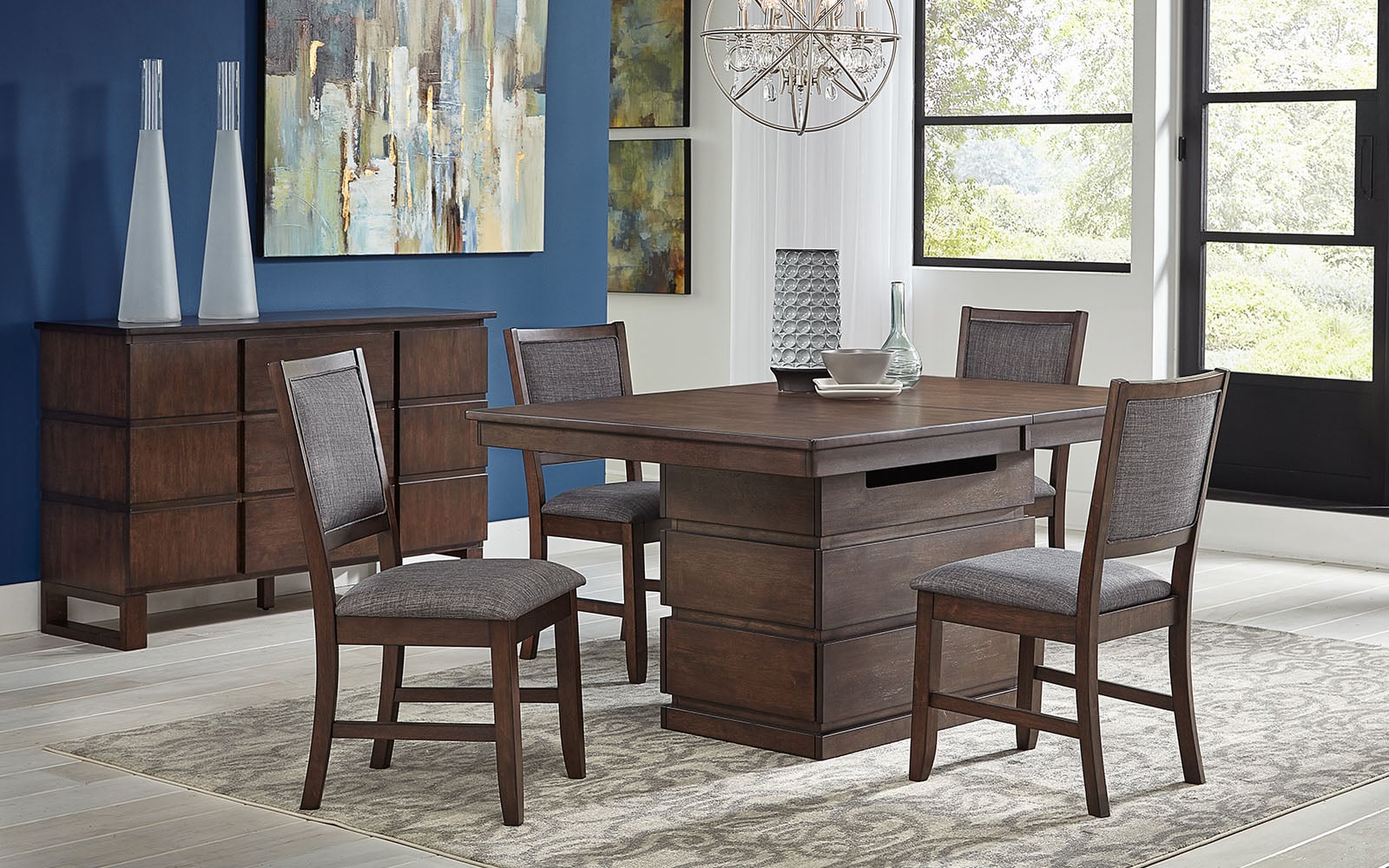 AAmerica Chesney Adjustable Dining Table