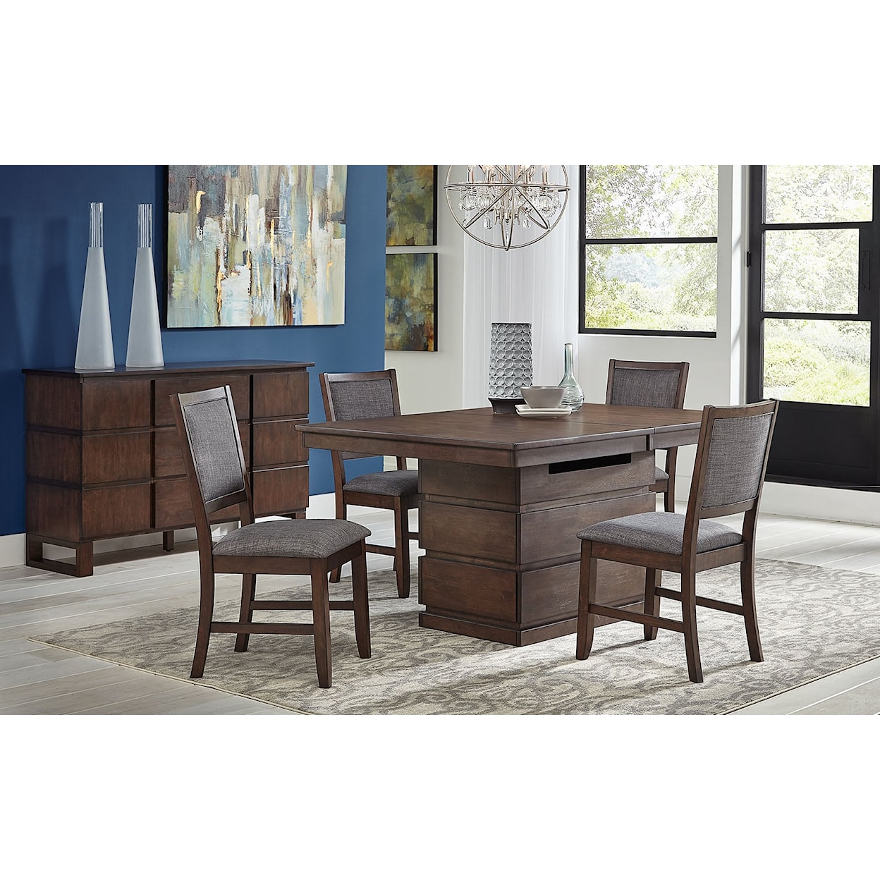 AAmerica Chesney Adjustable Dining Table