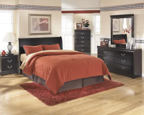 Queen Sleigh Headboard, Dresser, Mirror, Chest and Nightstand