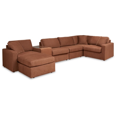 6-Piece Sectional And Ottoman