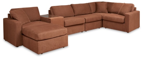 6-Piece Sectional And Ottoman