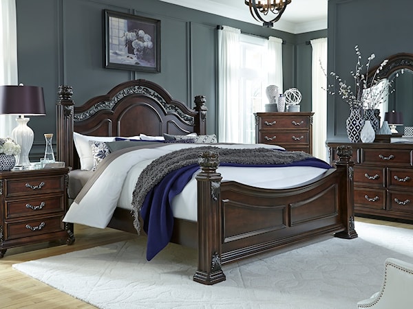 5-Piece Queen Poster Bedroom Set