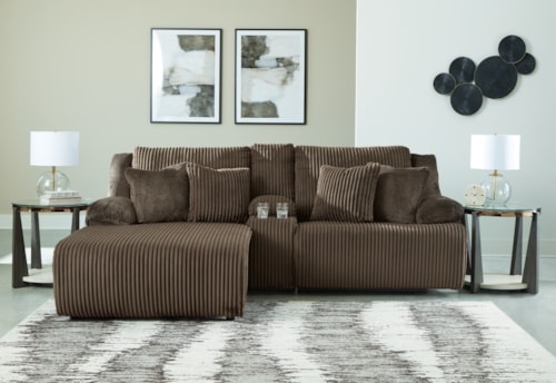 3-piece Reclining Sectional Sofa With Chaise