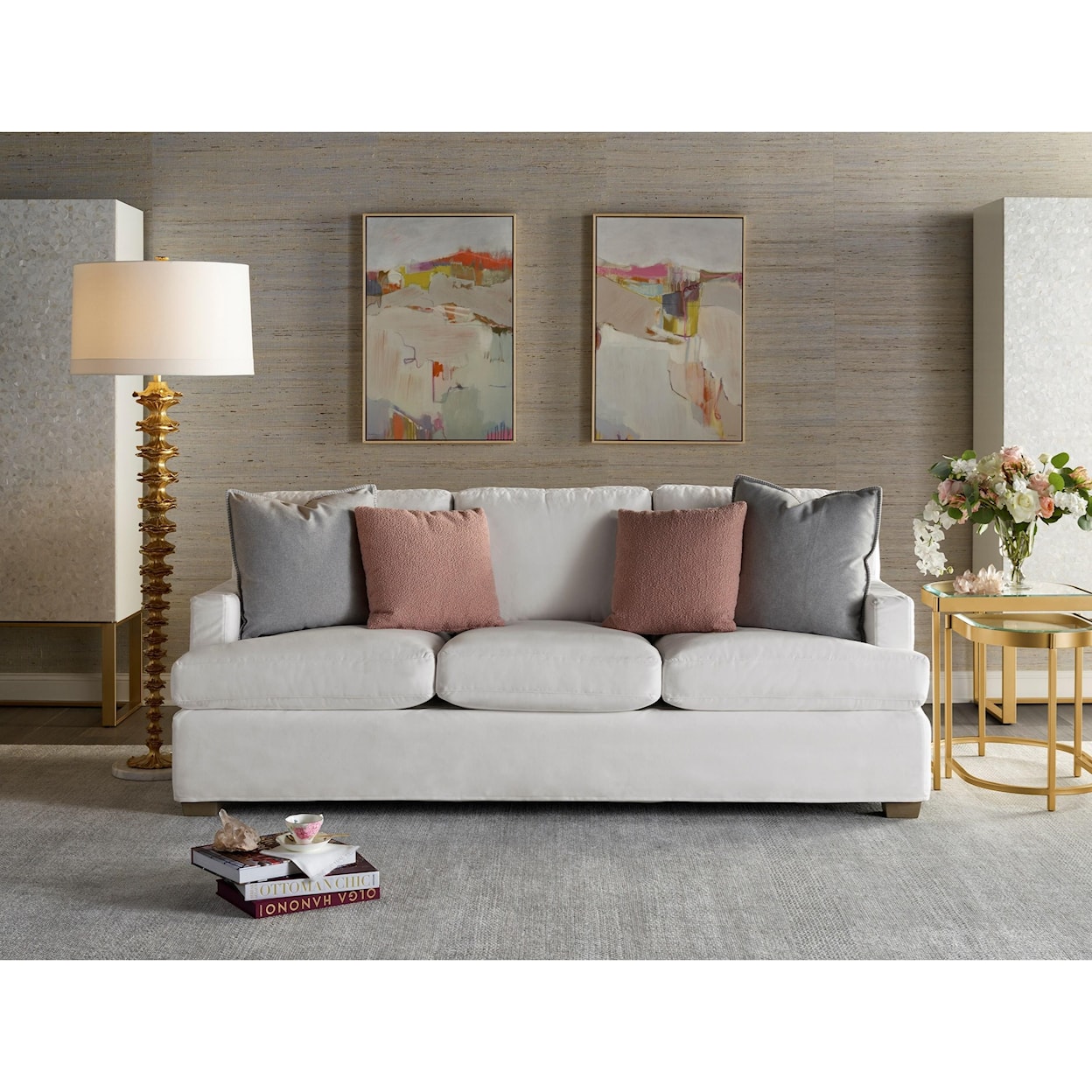 Universal Love. Joy. Bliss.-Miranda Kerr Home Malibu Slipcover Sofa