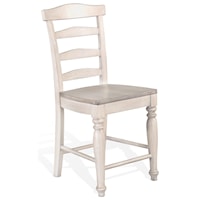 Farmhouse Ladderback Counter Stool