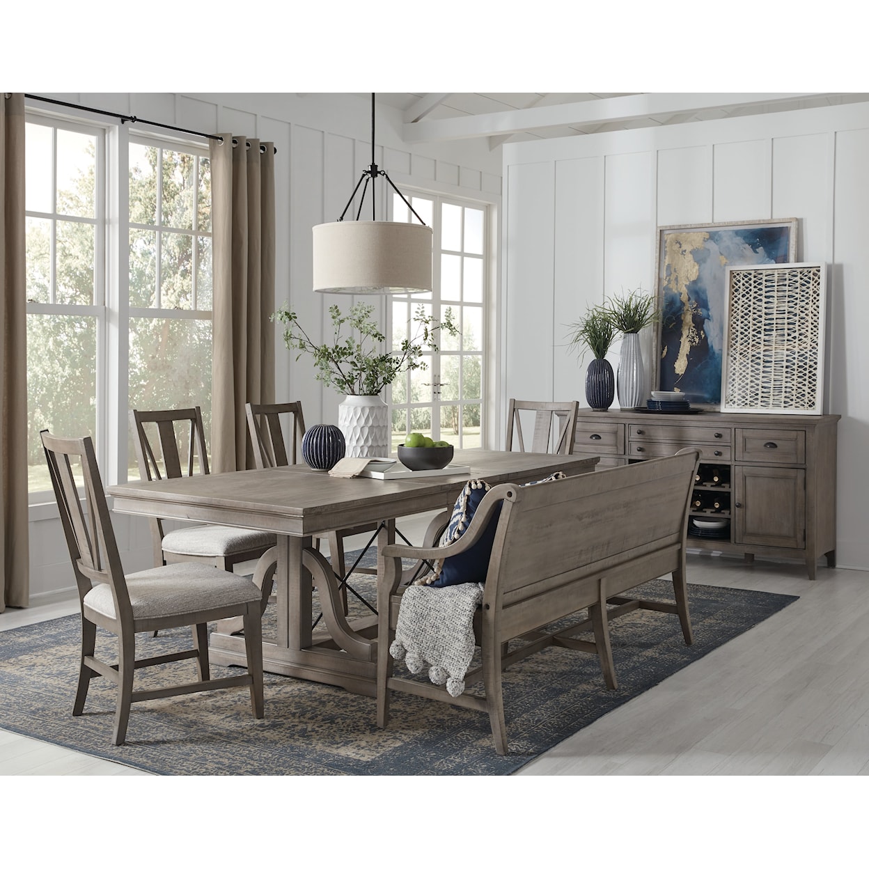 Magnussen Home Paxton Place Dining 6-Piece Dining Set