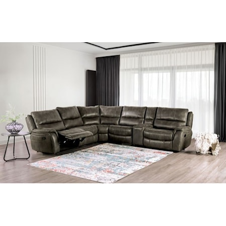 6-Piece Manual Reclining Sectional Sofa