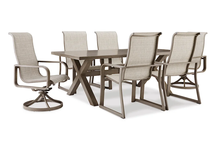 Beach Front 7-Piece Outdoor Dining Set by Signature Design by Ashley at J & J Furniture