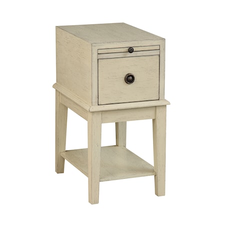 One Drawer Chairside Table