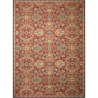 9'9" x 13' Red Rectangle Rug
