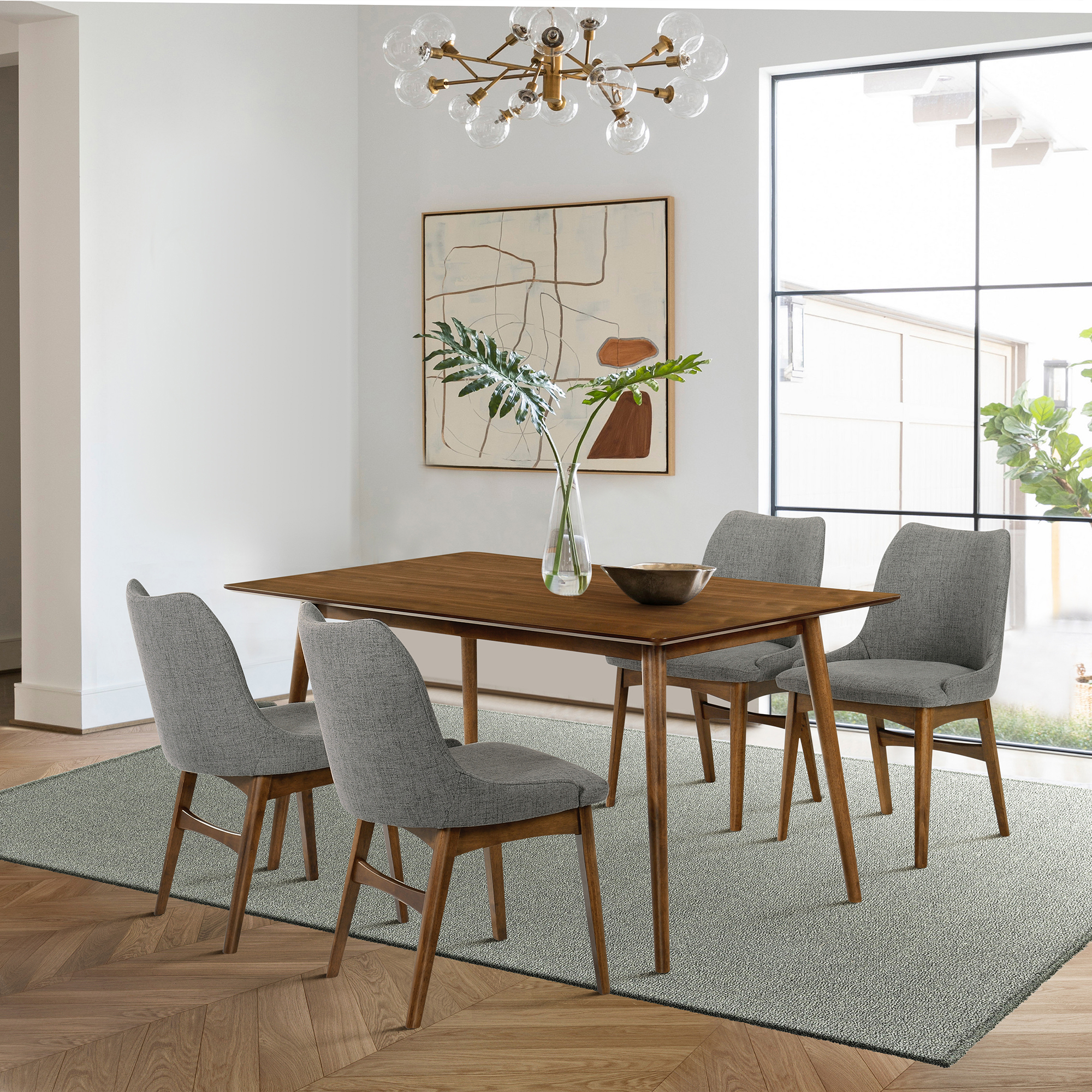 Armen Living Westmont/Azalea 5-Piece Dining Set