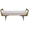 Uttermost Accent Furniture - Benches Waylon Modern Ivory Bench