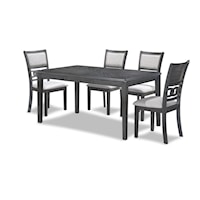 Contemporary 5-Piece Dining and Chair Set