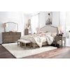 Aspenhome   Cal King Upholstered Panel Bed