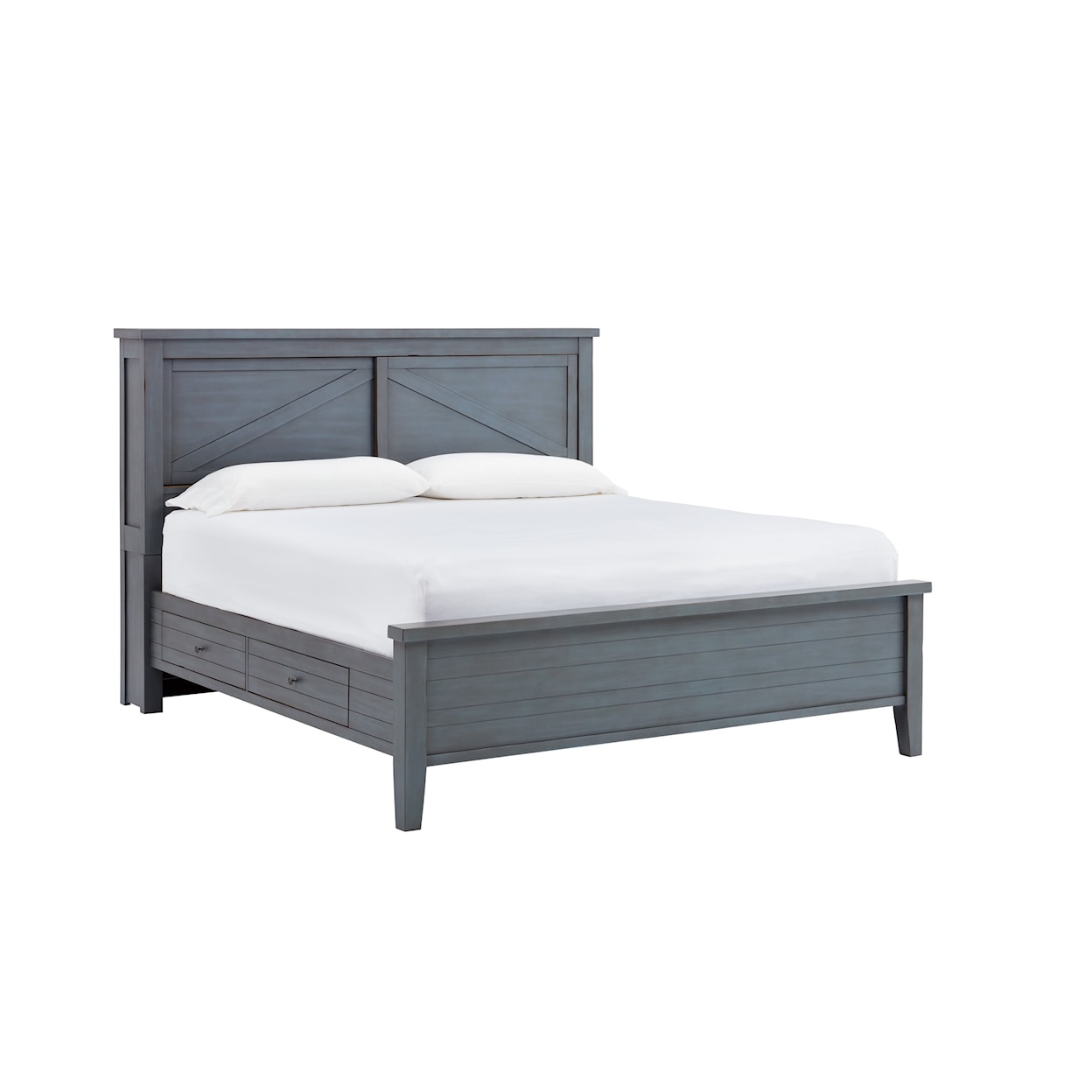 Aspenhome Pinebrook Cal. King Storage Bookcase Bed