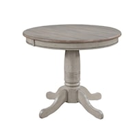 Farmhouse Pedestal Table with Round Top