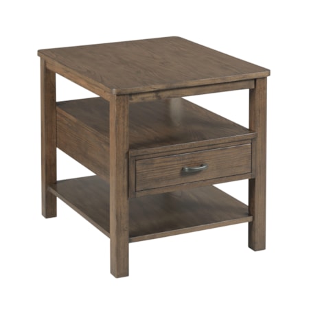 Rectangular Drawer End Table