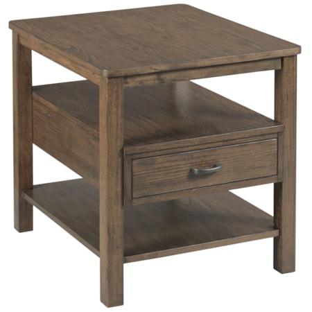 Rectangular Drawer End Table