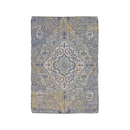 8' 6" x 11"6" Blue Rectangle Rug