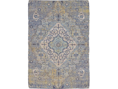 8' 6" x 11"6" Blue Rectangle Rug