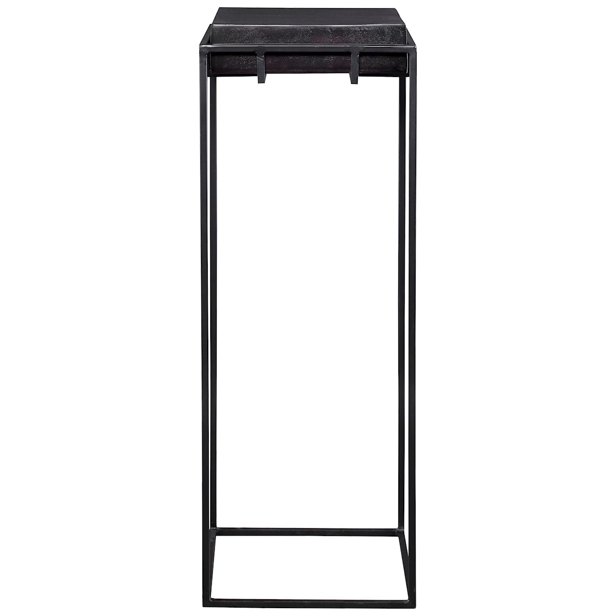 Uttermost Accent Furniture - Occasional Tables Telone Black Large Pedestal