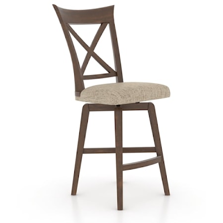 Traditional Customizable Swivel Stool