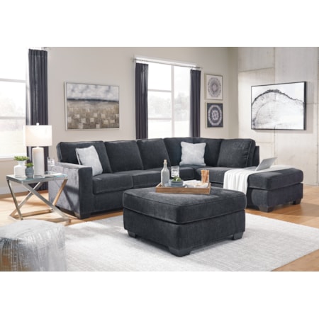 2-Piece Sectional And Ottoman