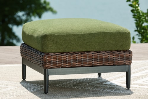 Outdoor Ottoman With Cushion
