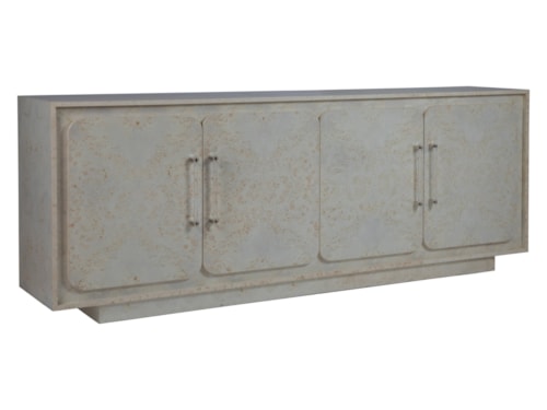 Transitional Media Console with 4-Doors