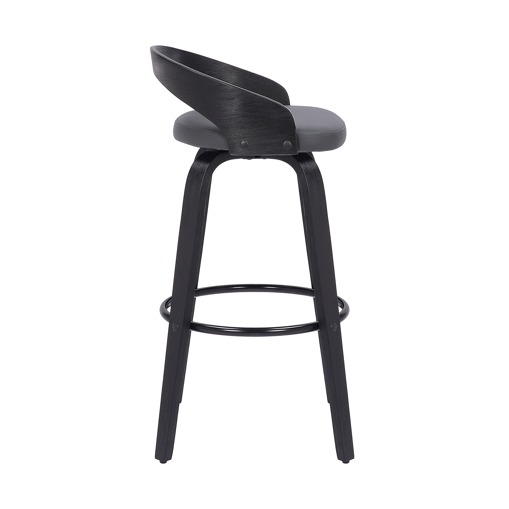 Open-Back Swivel Counter Stool