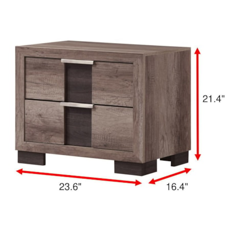 2-Drawer Nightstand