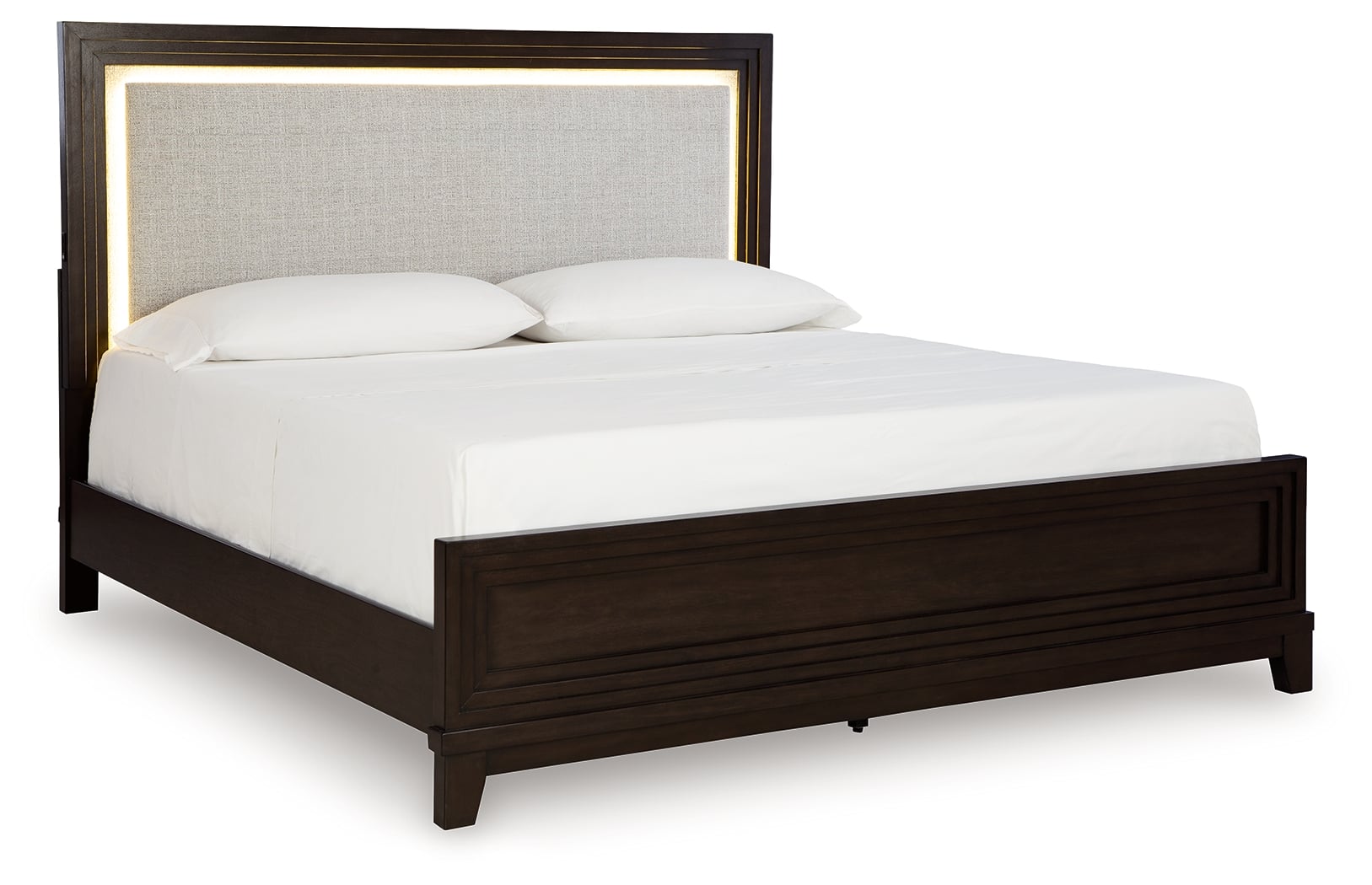 Queen Upholstered Panel Bed