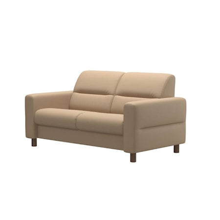 2-Seater Loveseat with Upholstered Arm