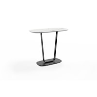 Contemporary Side Table with Porcelain Top