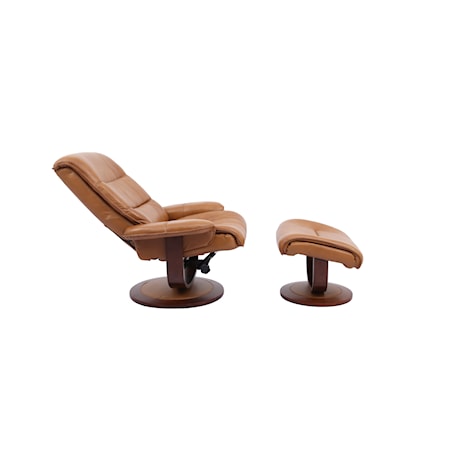 Swivel Chair and Ottoman